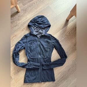 lululemon athletica Navy Hooded Zip Jacket